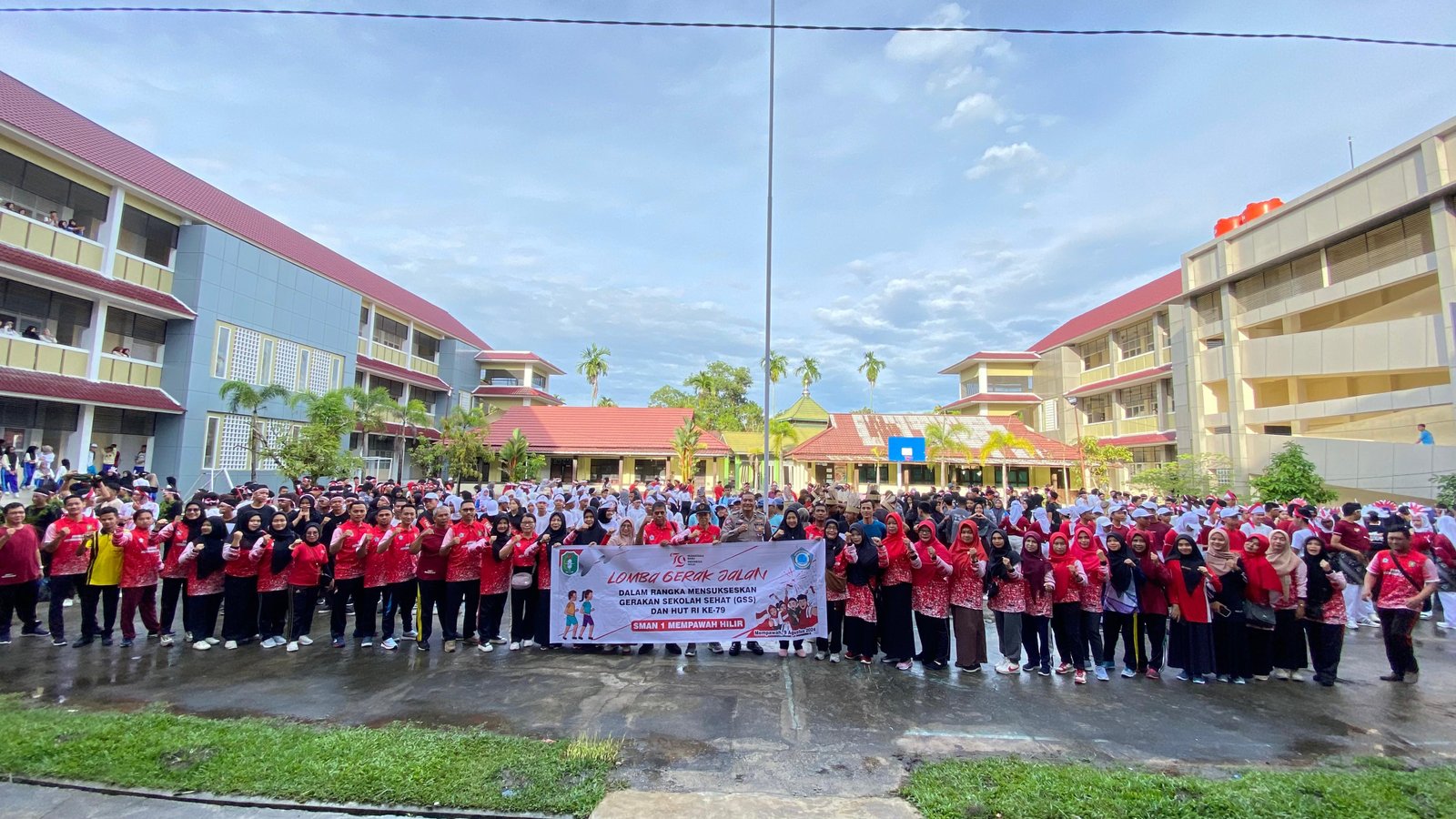 foto Pengarahan sekaligus membuka oleh kepala sekolah